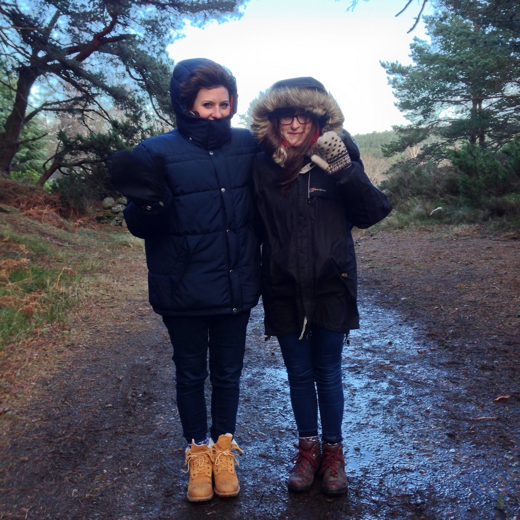 Lynsay & Maddy at Loch Morlich